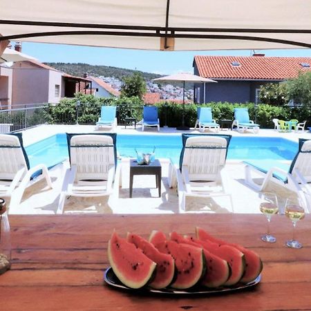 Villa Mendula: Luxury Beachfront Retreat with Pool and Organic Gardens Trogir Exterior photo